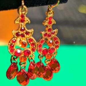 Red Earrings from Korea